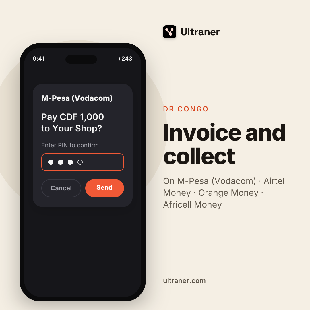 馃嚚馃嚛 How to invoice and collect in DR Congo.